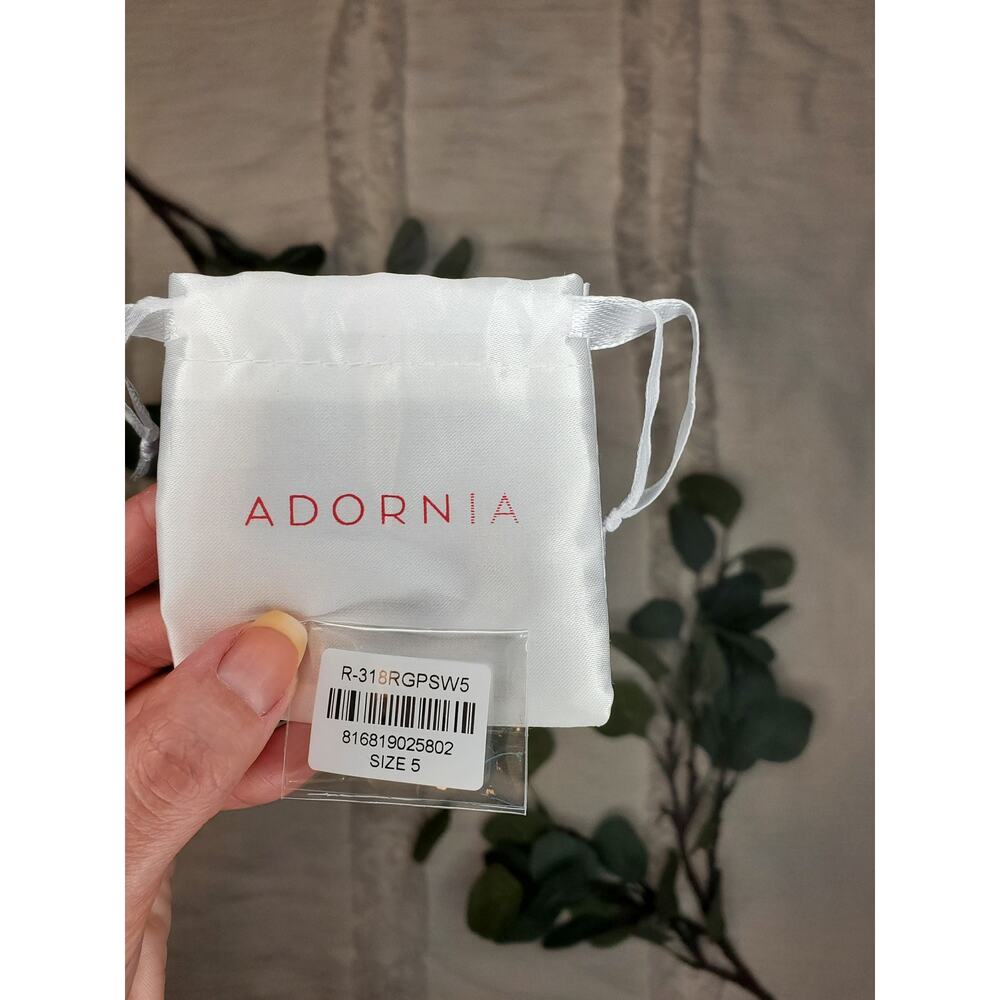 Adornia 14K Rose Gold Plated Swarovski Crystal Band - Picture 8 of 8